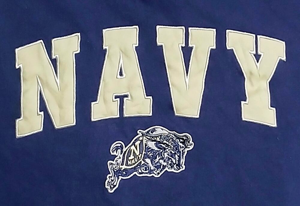 Colosseum NCAA Navy Midshipmen Hoodie Mens Large Annapolis Bill The Goat Blue